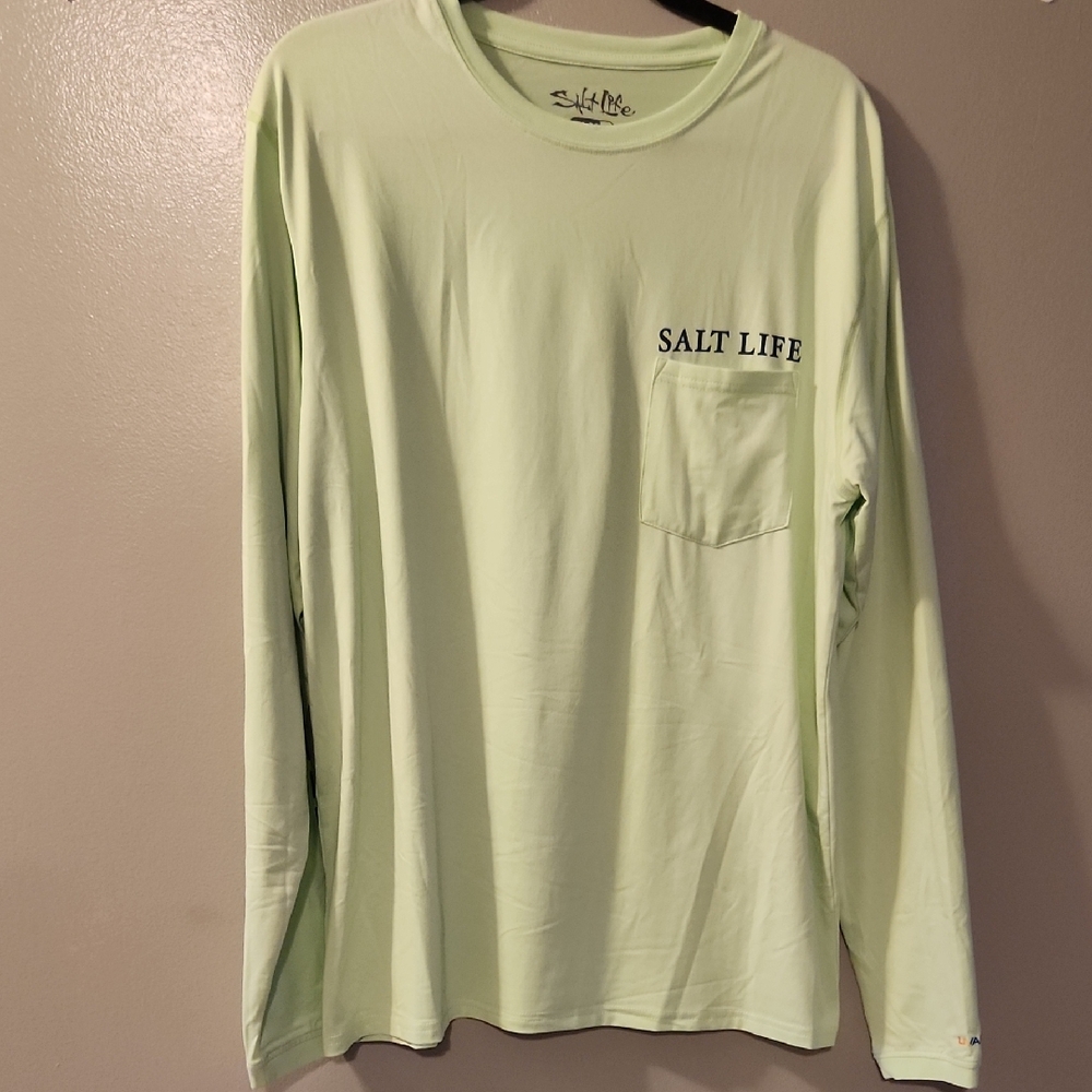 Salt Life Men's Mint Long Sleeve Tee, Size Med